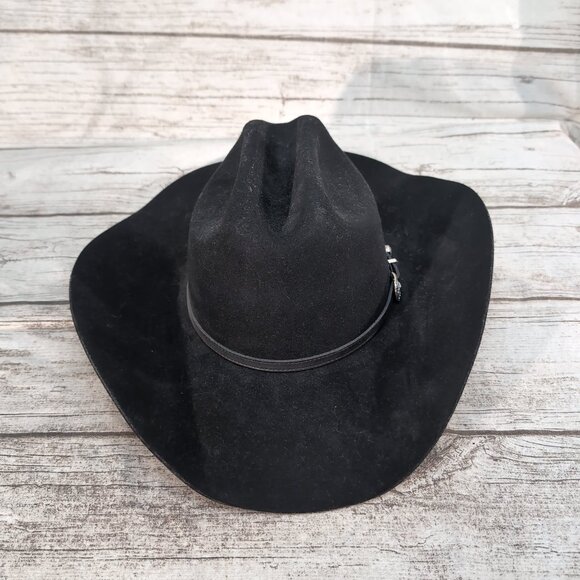 Bailey Black XX Wool Blend Western Cowboy Hat – Men’s 7 1/8 - Picture 1 of 10